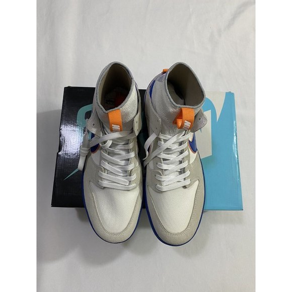 New Mens Size 9 White Nike SB Dunk High Elite Medicom Toy Bearbrick Skate Shoes main image 8